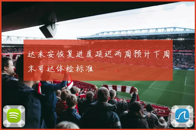 达米安恢复进度延迟两周预计下周末可达体检标准